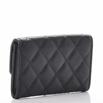 Chanel Caviar Quilted Flap Card Holder Black 3 of 8