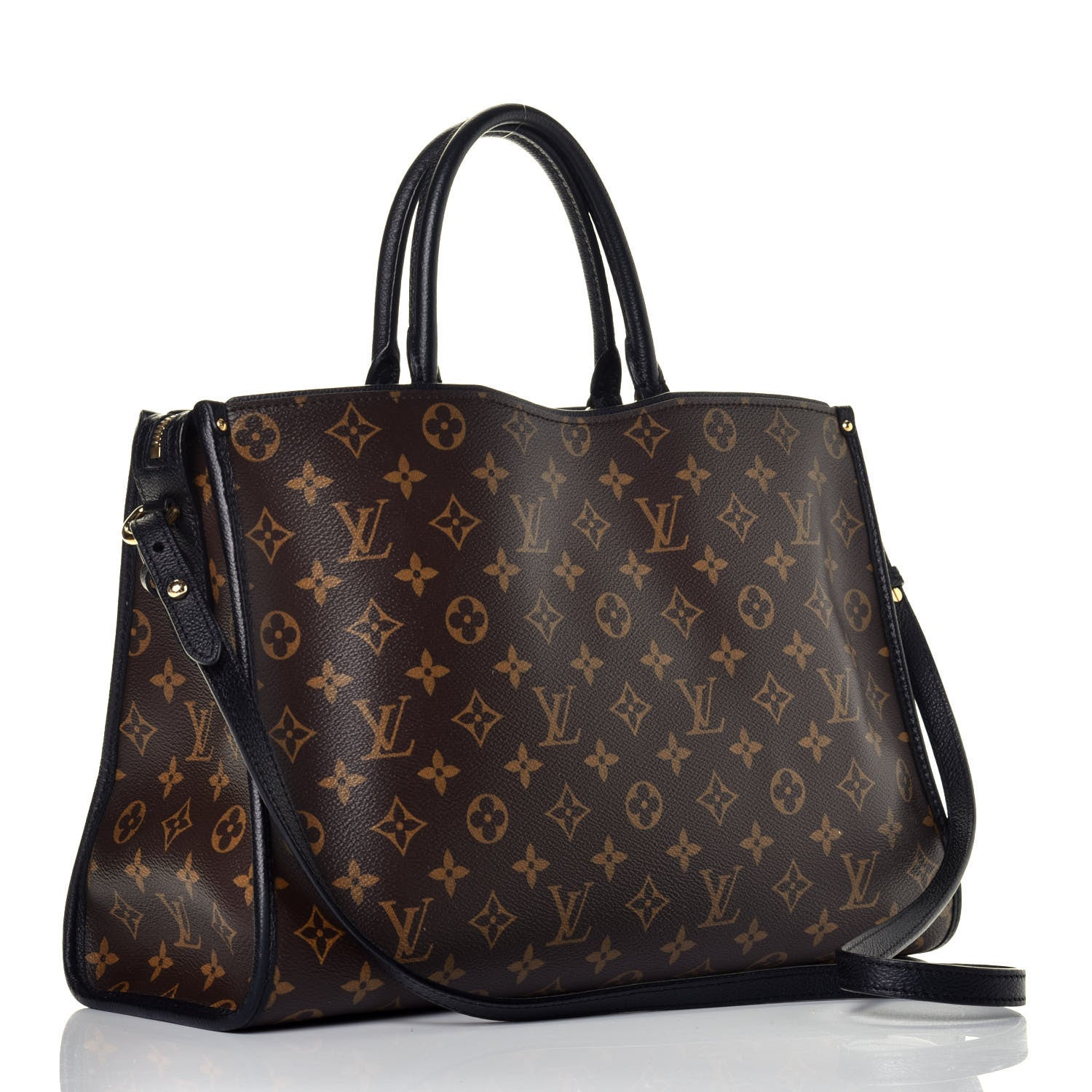 Louis Vuitton Monogram Popincourt MM Black 4 of 9