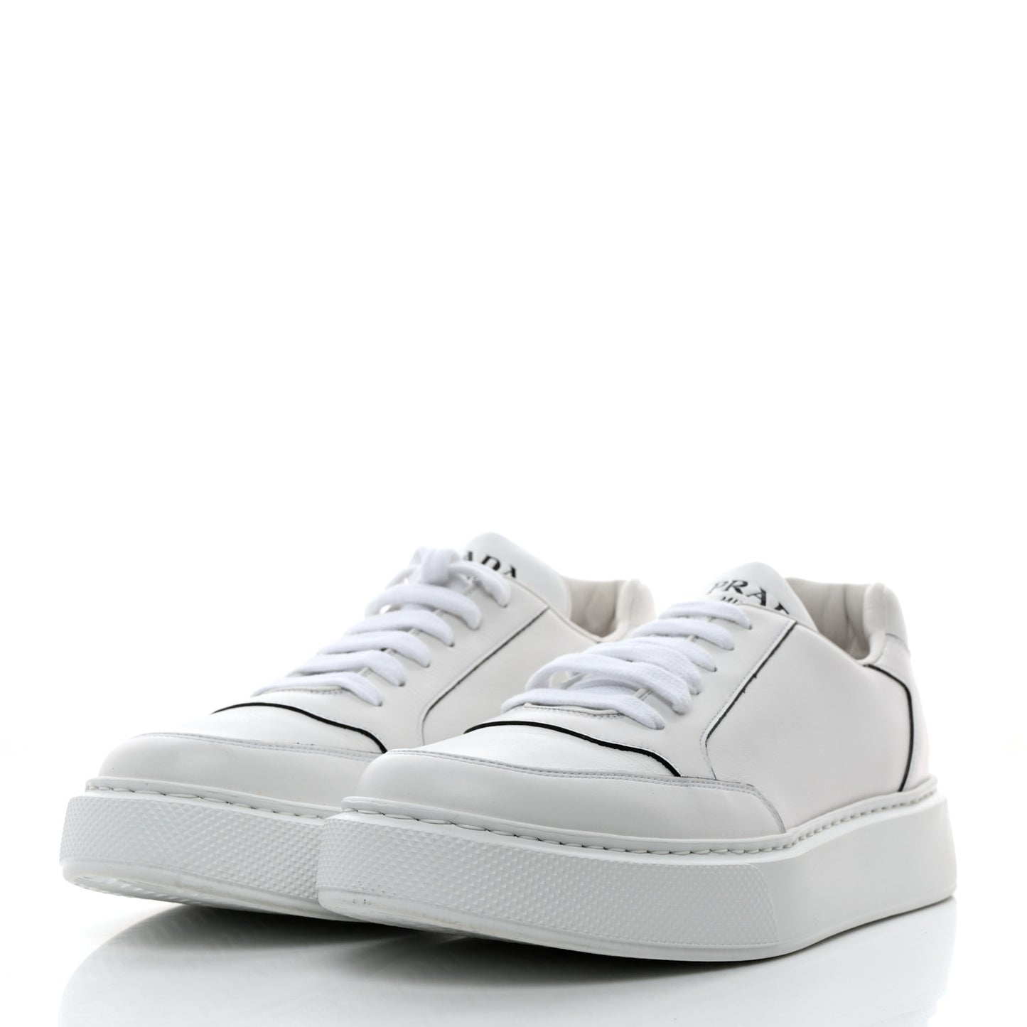 Calfskin Mens Montana Low Top Sneakers 7 White