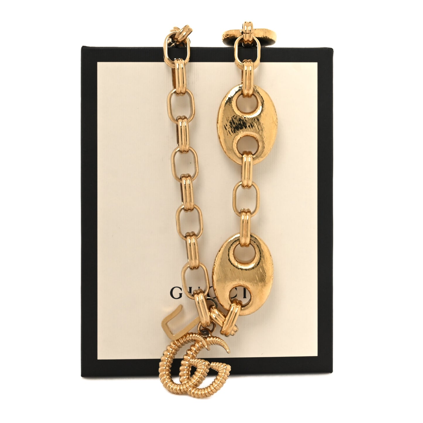 Textured Chain Marina Belt Gold