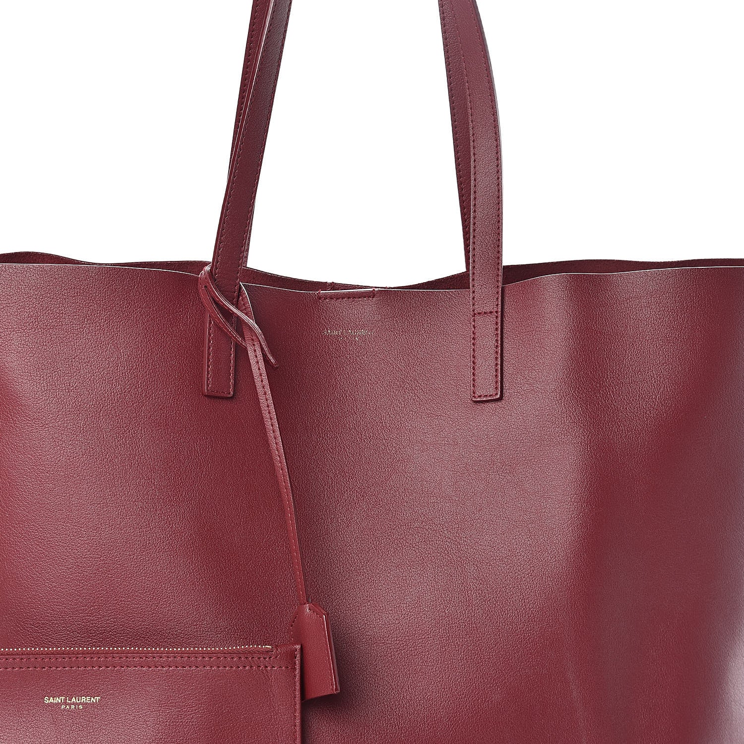 Saint Laurent Calfskin Large Shopping Tote Palissandre 7 of 9