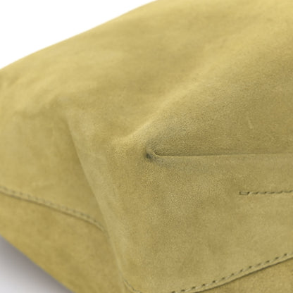 Alexander McQueen Suede Skull Four Ring Clutch Lime 13 of 15
