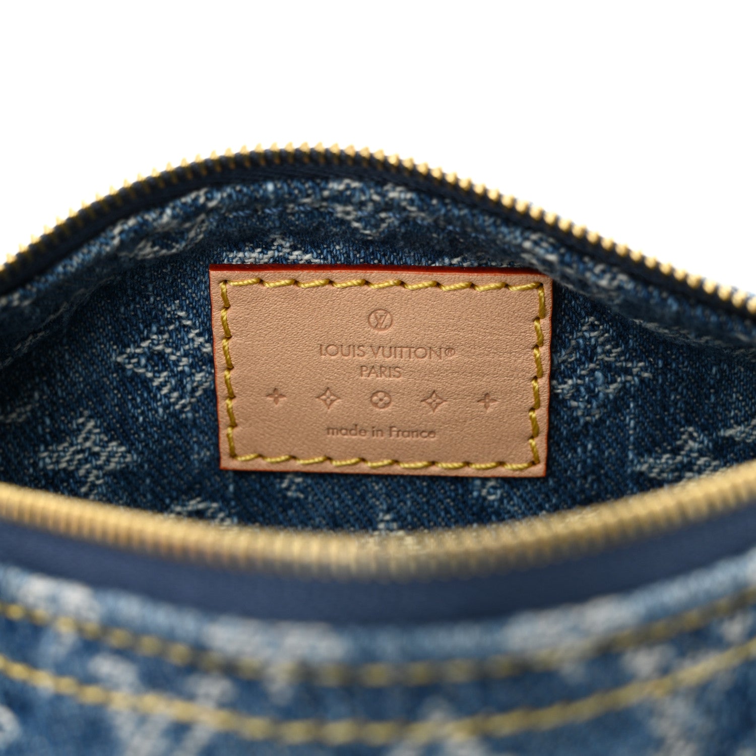 Louis Vuitton Monogram Denim Mini Papillon Denim Blue 6 of 8