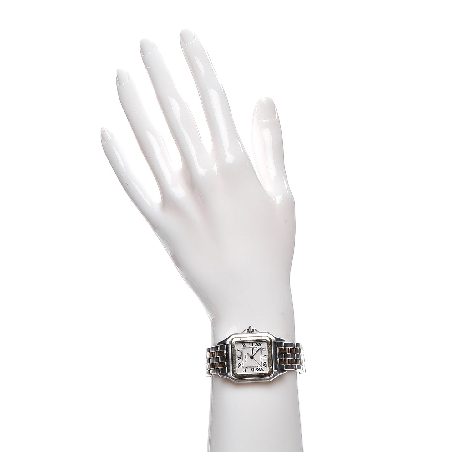Stainless Steel 18K Yellow Gold 27mm Panthere Quartz Watch