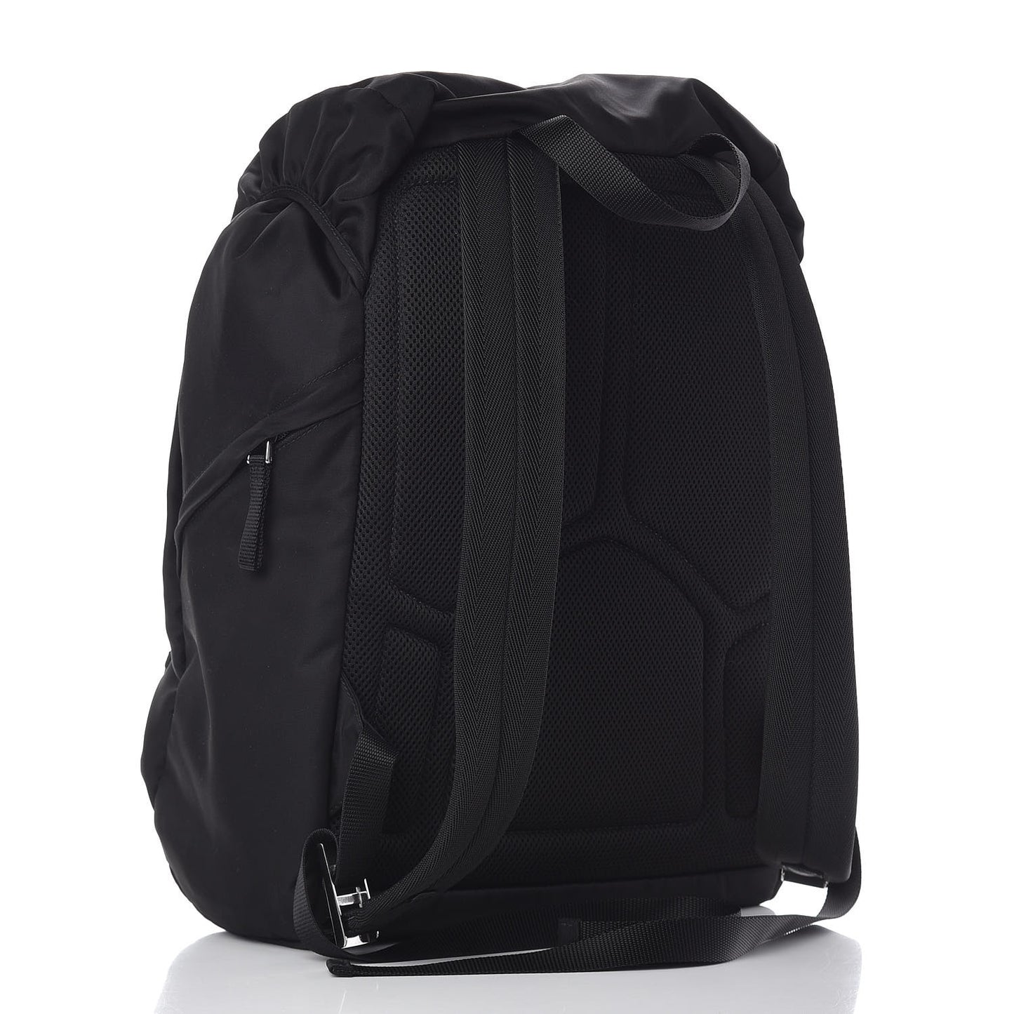 Nylon Montagna Double Buckle Backpack Black