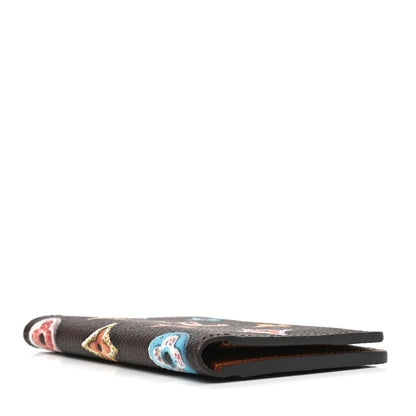Louis Vuitton Calfskin Donut Monogram Pocket Organizer Chocolate 4 of 6