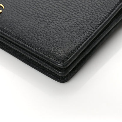 Gucci Calfskin Mini GG Marmont Chain Wallet Black 10 of 10