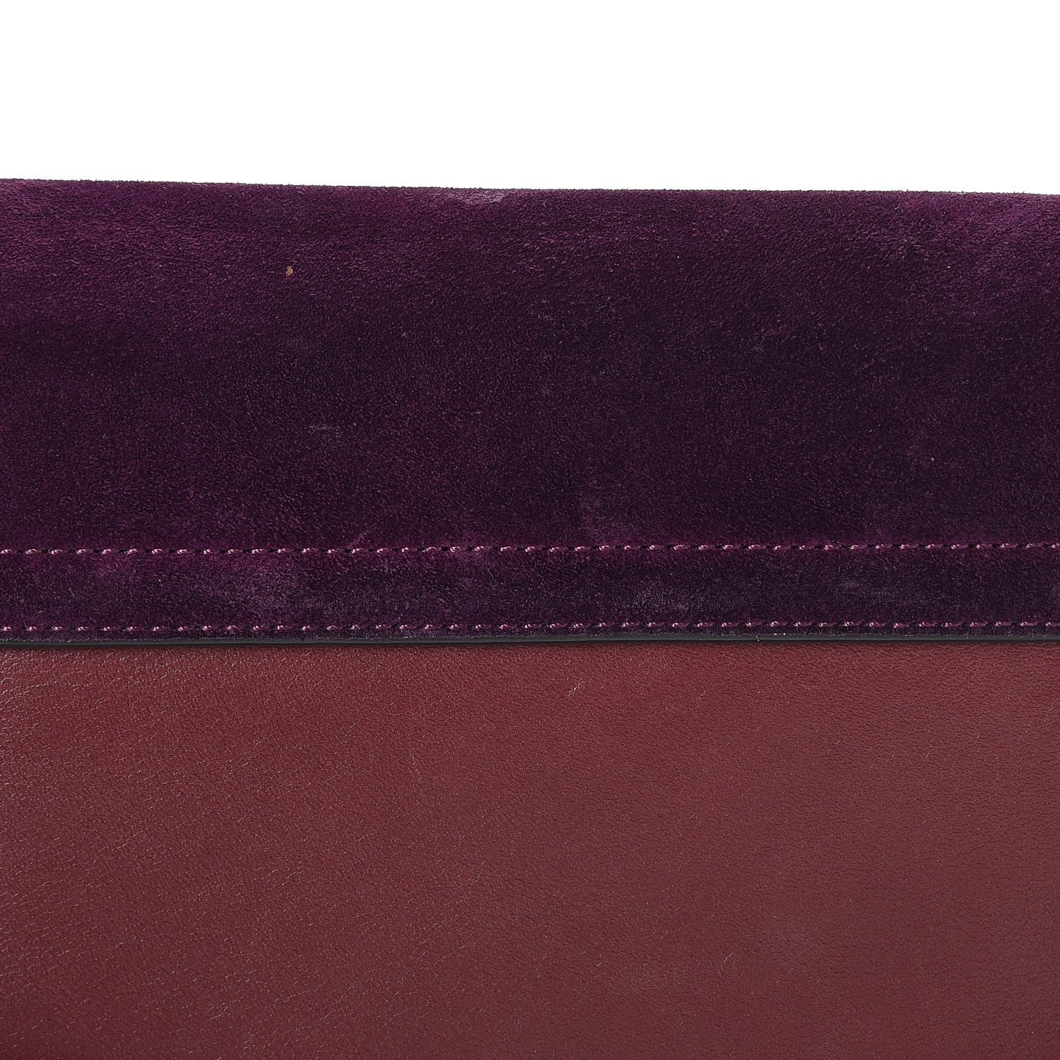 Chloe Suede Calfskin Small Faye Shoulder Bag Intense Violine 13 of 15