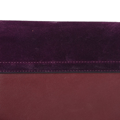 Chloe Suede Calfskin Small Faye Shoulder Bag Intense Violine 13 of 15
