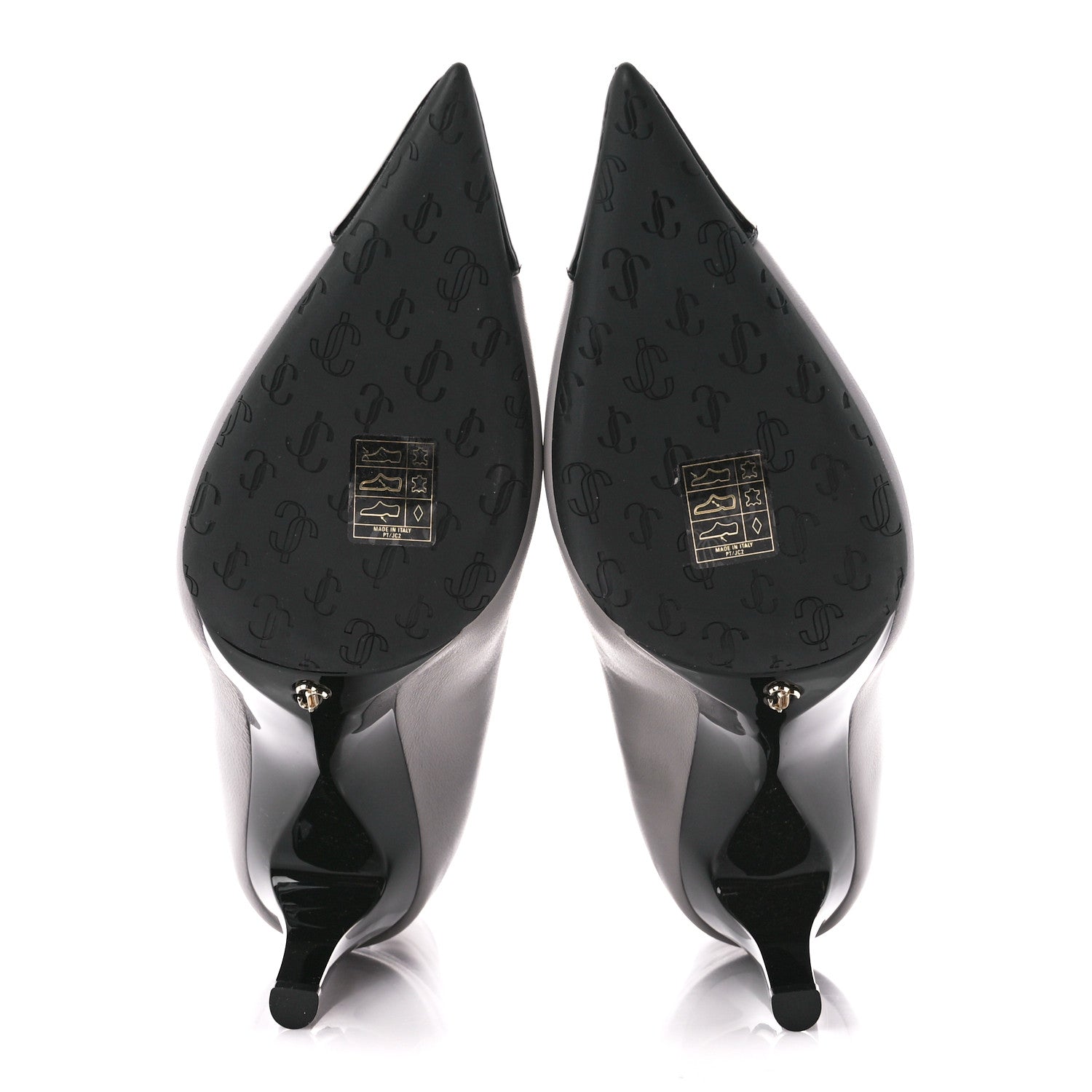 Jimmy Choo Nappa Cierra 100 Ankle Boots 37 Grey Black 5 of 8