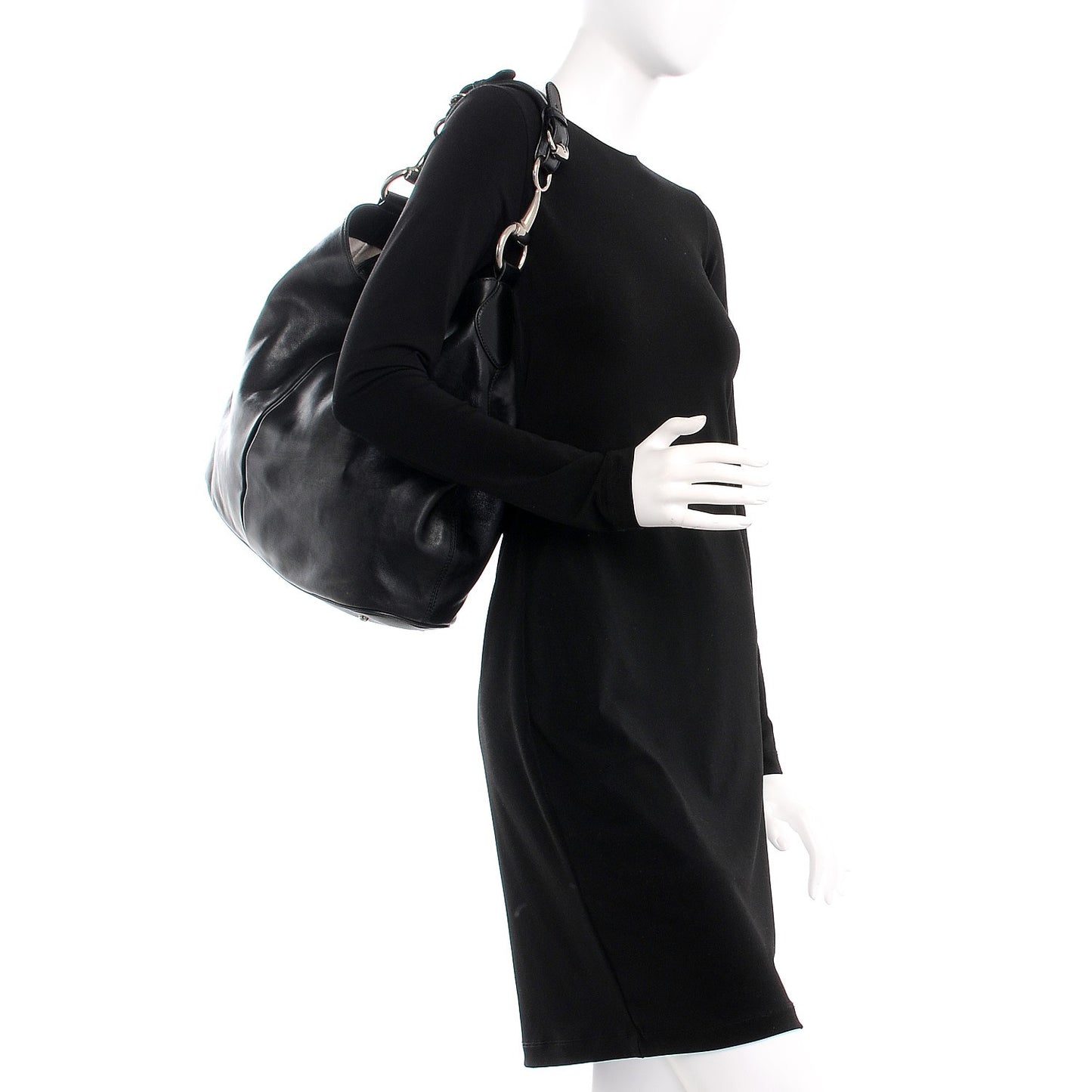 Soft Calfskin Icon Hobo Black