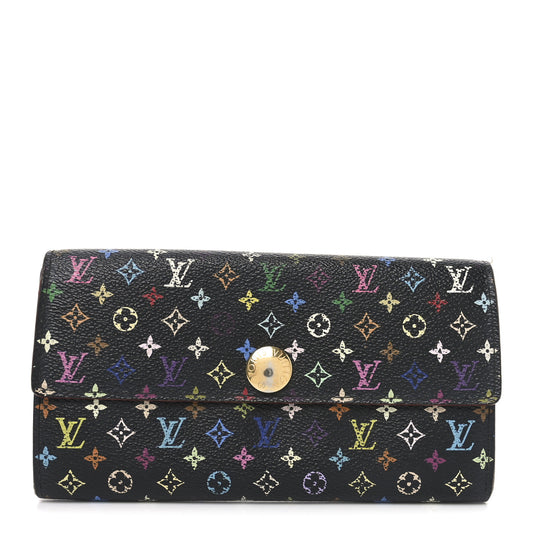 Monogram Multicolor Sarah Wallet Black