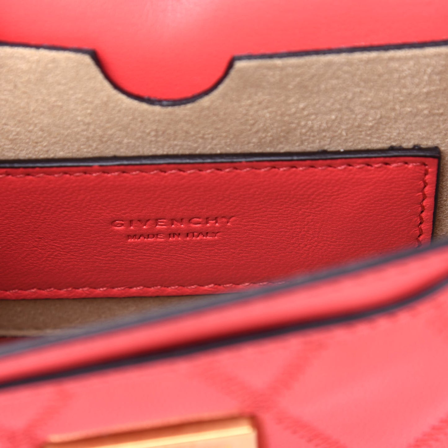Goatskin Quilted GV3 Mini Pocket Convertible Bag Vermillon