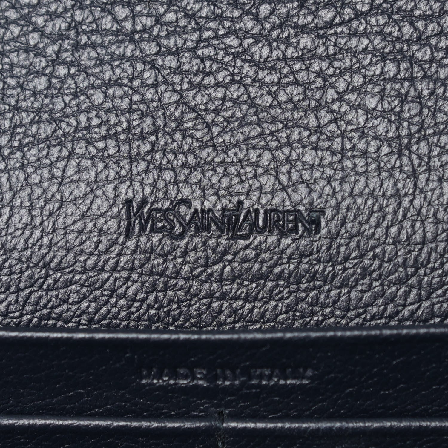 Saint Laurent Calfskin Monogram Belle de Jour Chain Clutch Navy 8 of 11