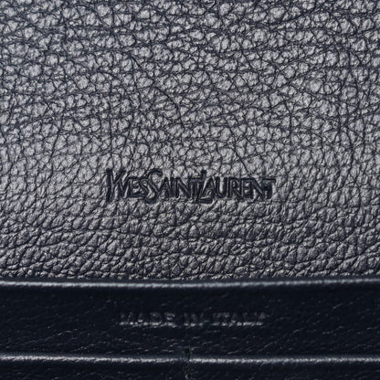 Saint Laurent Calfskin Monogram Belle de Jour Chain Clutch Navy 8 of 11