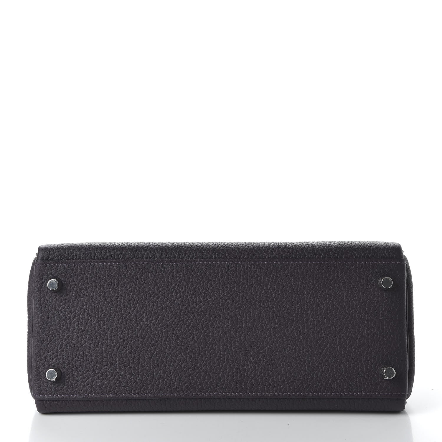 Hermes Togo Matte Alligator Kelly Retourne Touch 28 Raisin Prunoir 6 of 36