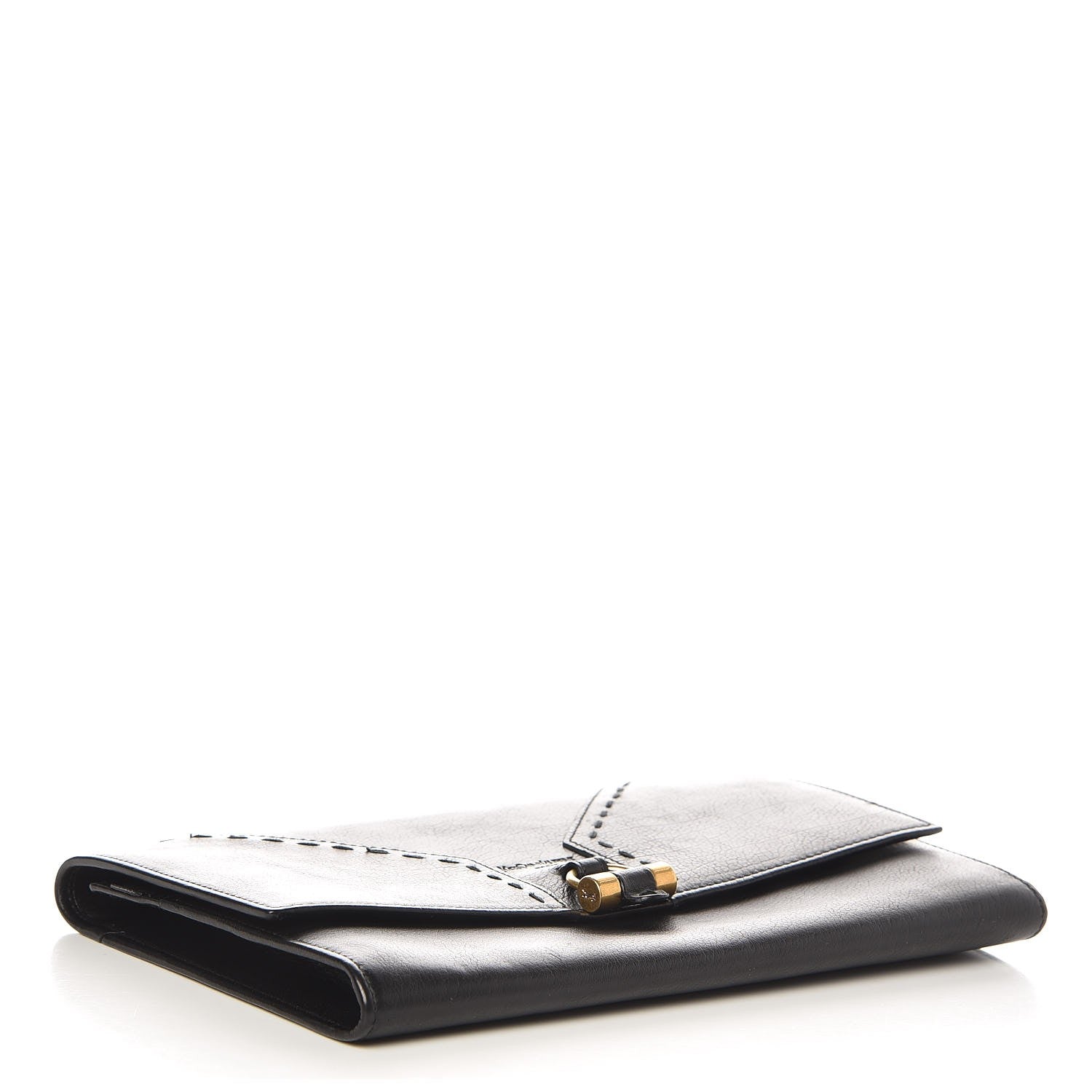 Saint Laurent Calfskin Muse Zip Clutch Black 4 of 7