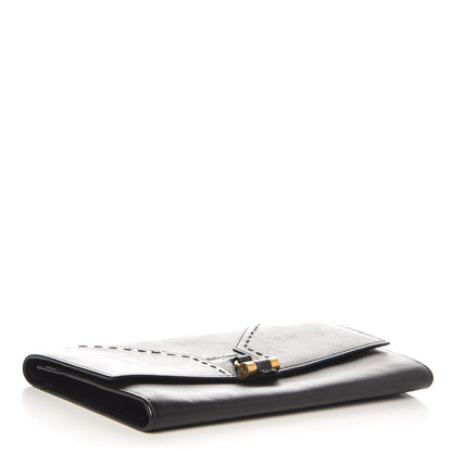 Saint Laurent Calfskin Muse Zip Clutch Black 4 of 7
