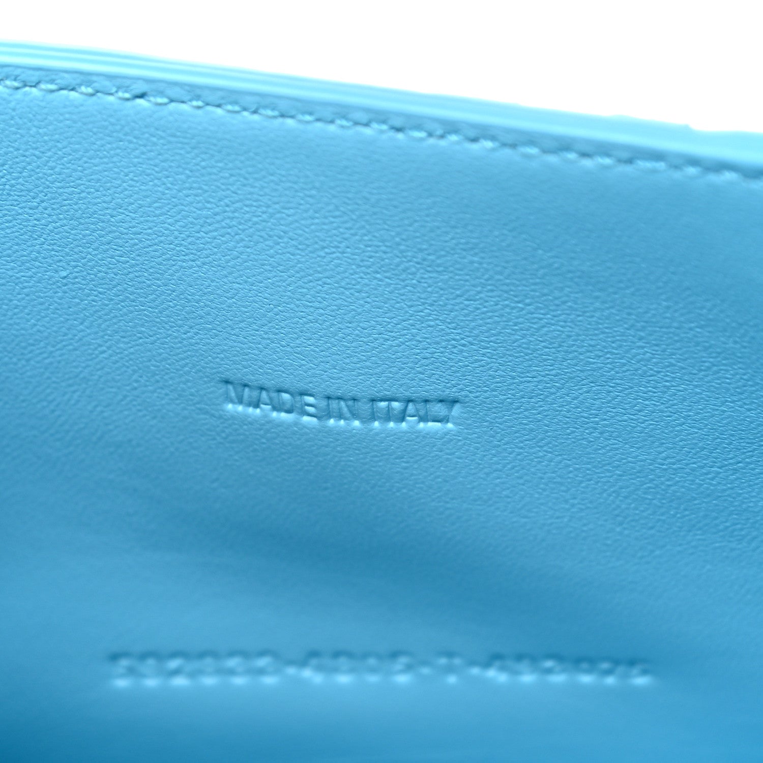 Balenciaga Shiny Calfskin Crocodile Embossed Hourglass Top Handle Bag XS Azur 12 of 15