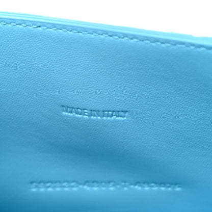 Balenciaga Shiny Calfskin Crocodile Embossed Hourglass Top Handle Bag XS Azur 12 of 15
