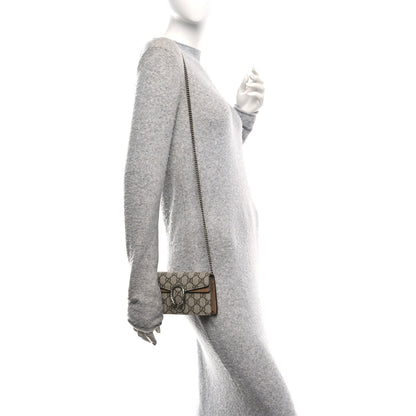 Gucci GG Supreme Monogram Super Mini Dionysus Shoulder Bag Taupe 2 of 11