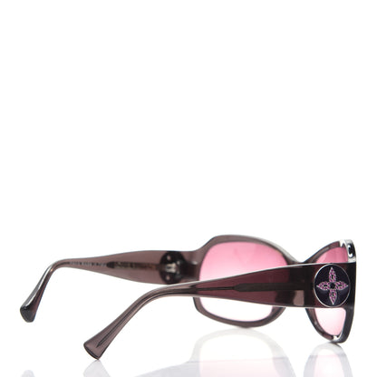 Louis Vuitton Ursula Strass Sunglasses Z0134E Pink Brown 4 of 9