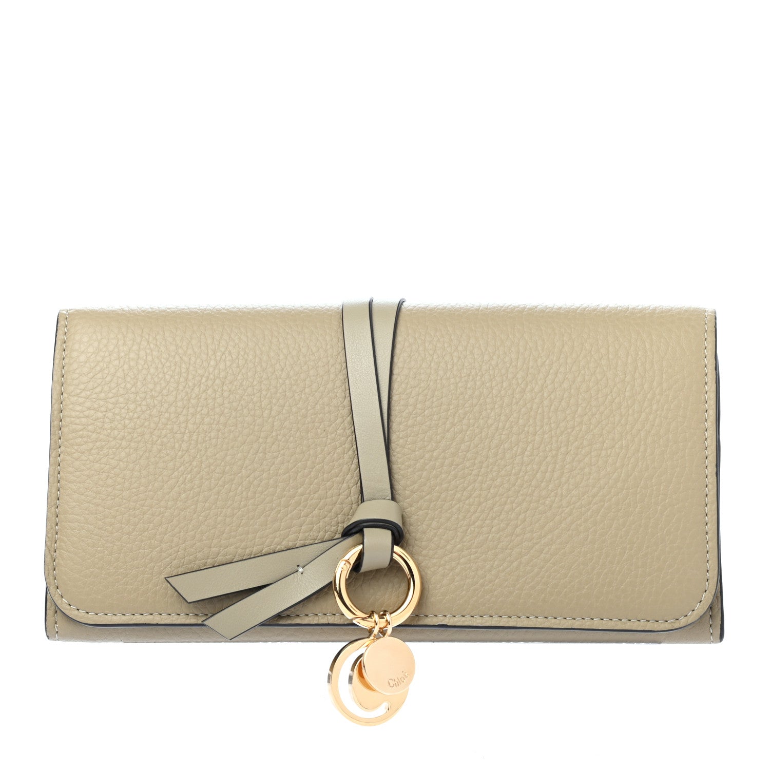 Chloe Calfskin Alphabet Long Wallet Sage 1 of 8