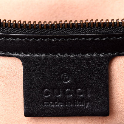 Gucci Calfskin Matelasse Sylvie Web Small GG Marmont Top Handle Shoulder Bag Black 7 of 11