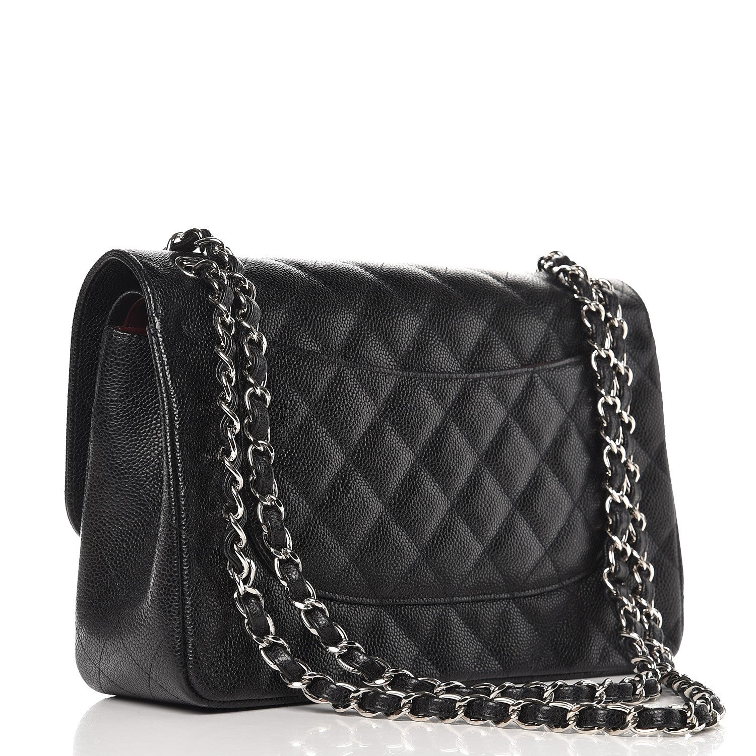 Chanel Caviar Quilted Jumbo Double Flap Black 4 of 12