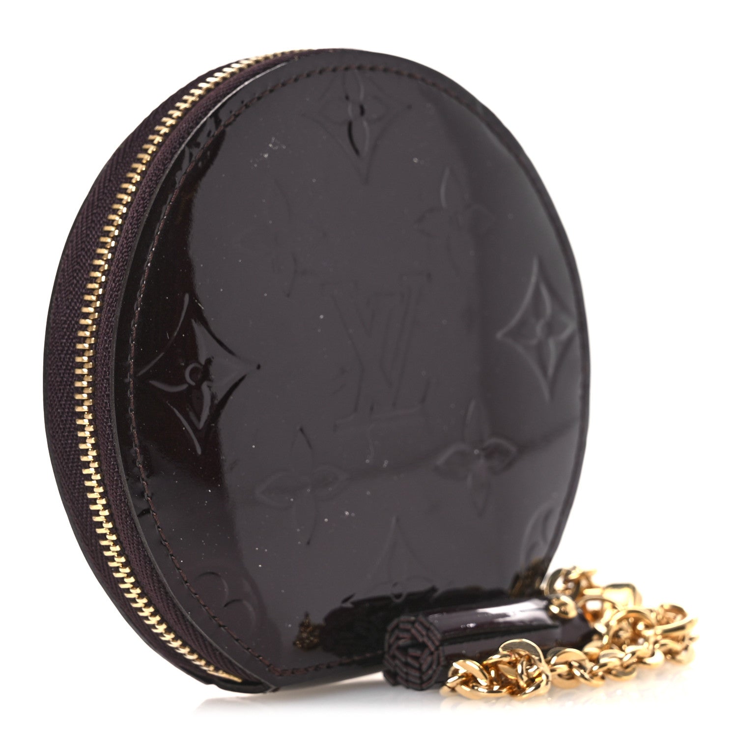 Louis Vuitton Vernis Chapeau Coin Purse Amarante 3 of 7