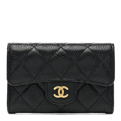 Chanel Caviar Quilted Flap Card Holder Black 1 of 9