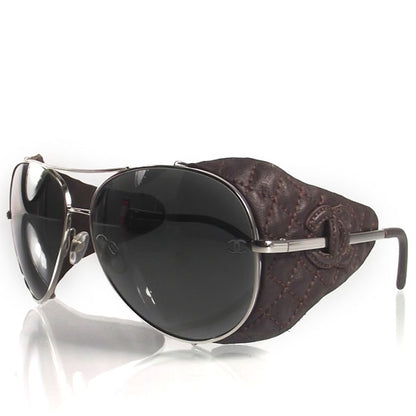 Chanel Lambskin Aviator Sunglasses 4192Q Brown 1 of 7