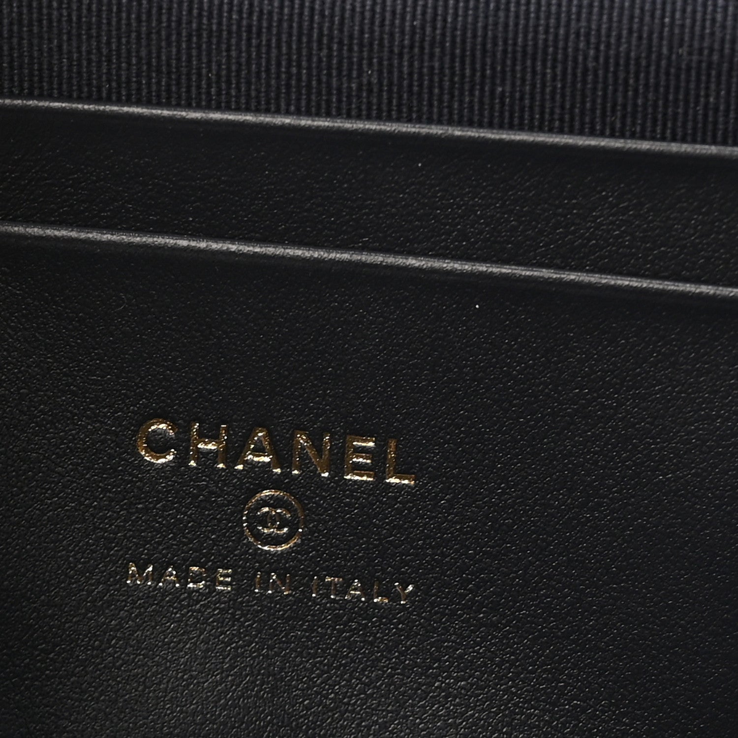 Chanel Denim Quilted Top Handle Slim Vanity Case With Chain Dark Blue Orange 6 of 11