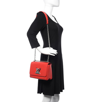 Louis Vuitton Epi Twist Shoulder Bag MM Coquelicot 2 of 10