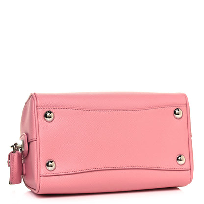 Prada Saffiano Lux Top Handle Crossbody Bag Petalo 4 of 11