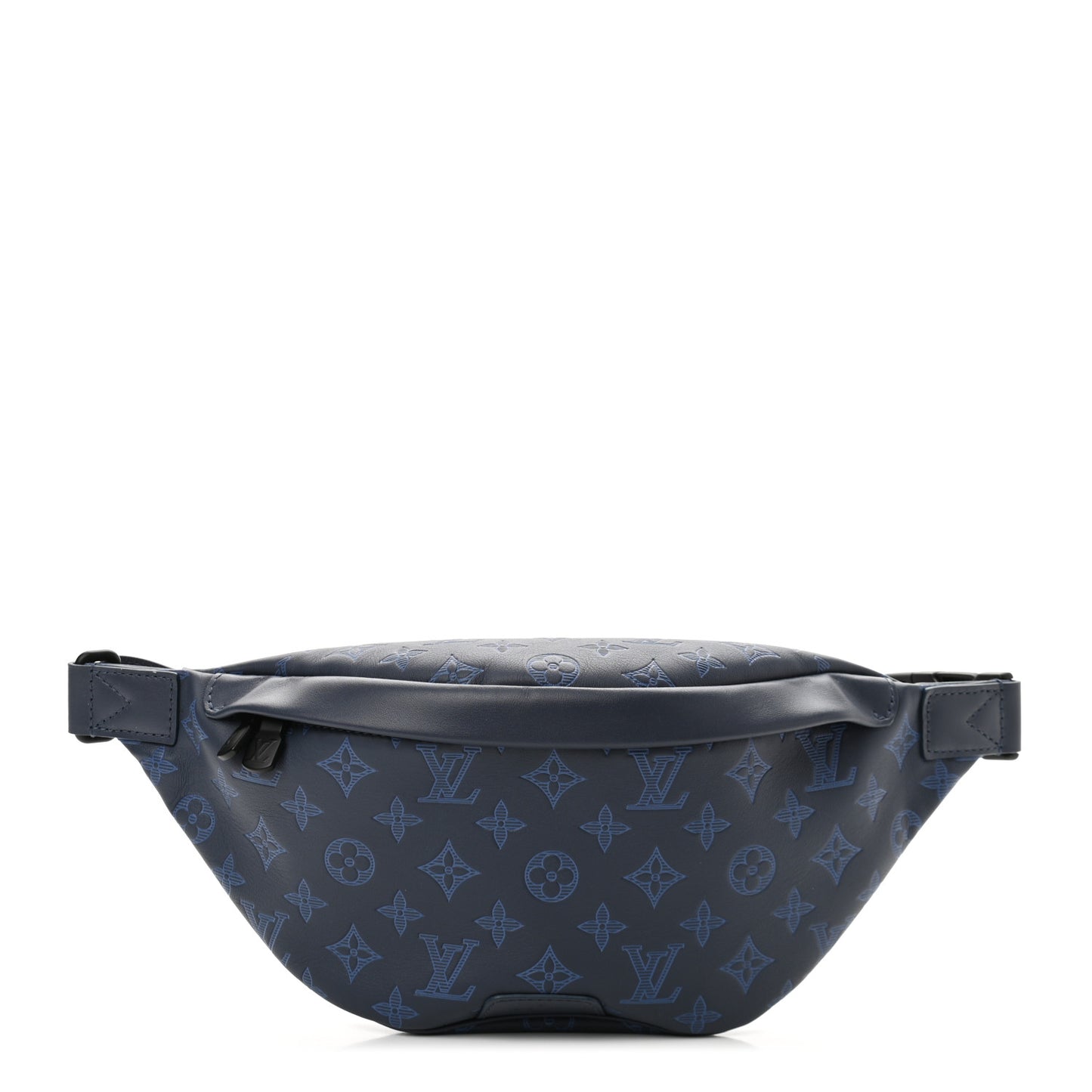 Calfskin Monogram Shadow Discovery Bumbag PM Navy Blue