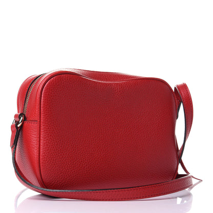 Gucci Pebbled Calfskin Small Soho Disco Bag Tabasco Red 2 of 3