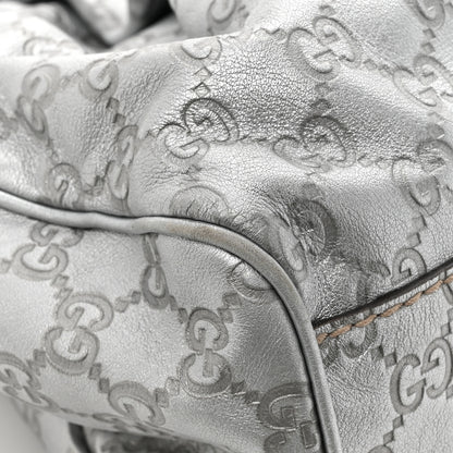 Gucci Metallic Guccissima Medium Sukey Tote Silver 16 of 18