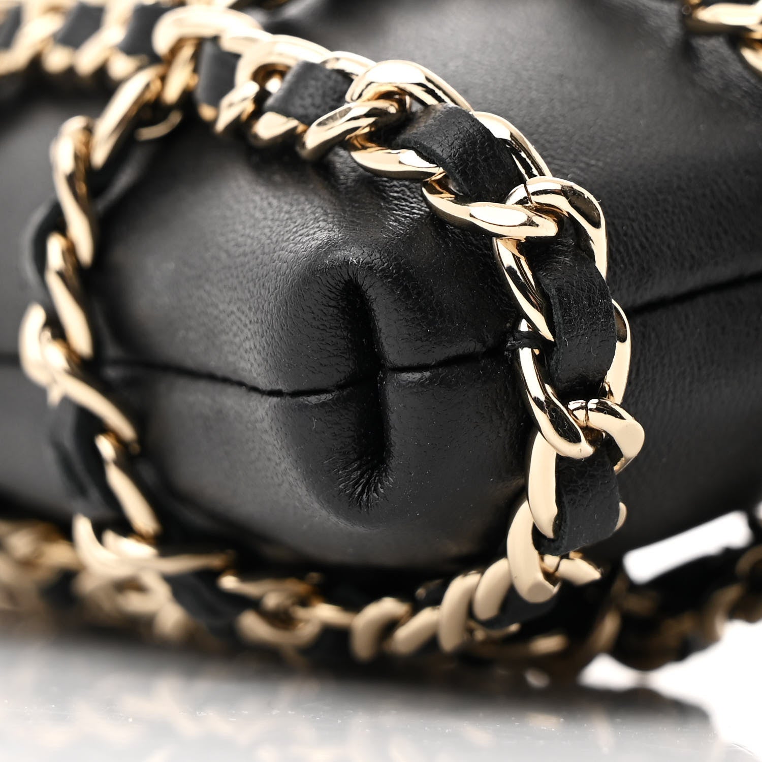 Chanel Lambskin Tech Me Out Clutch With Chain Black 10 of 12