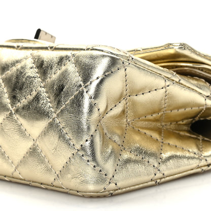 Chanel Metallic Aged Calfskin 2.55 Reissue 224 Flap Gold 9 of 9