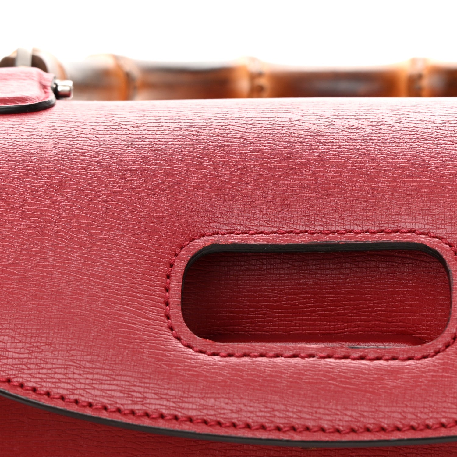 Gucci Shangai Calfskin Small Classic Bamboo Top Handle Bag Romantic Cerise 12 of 16