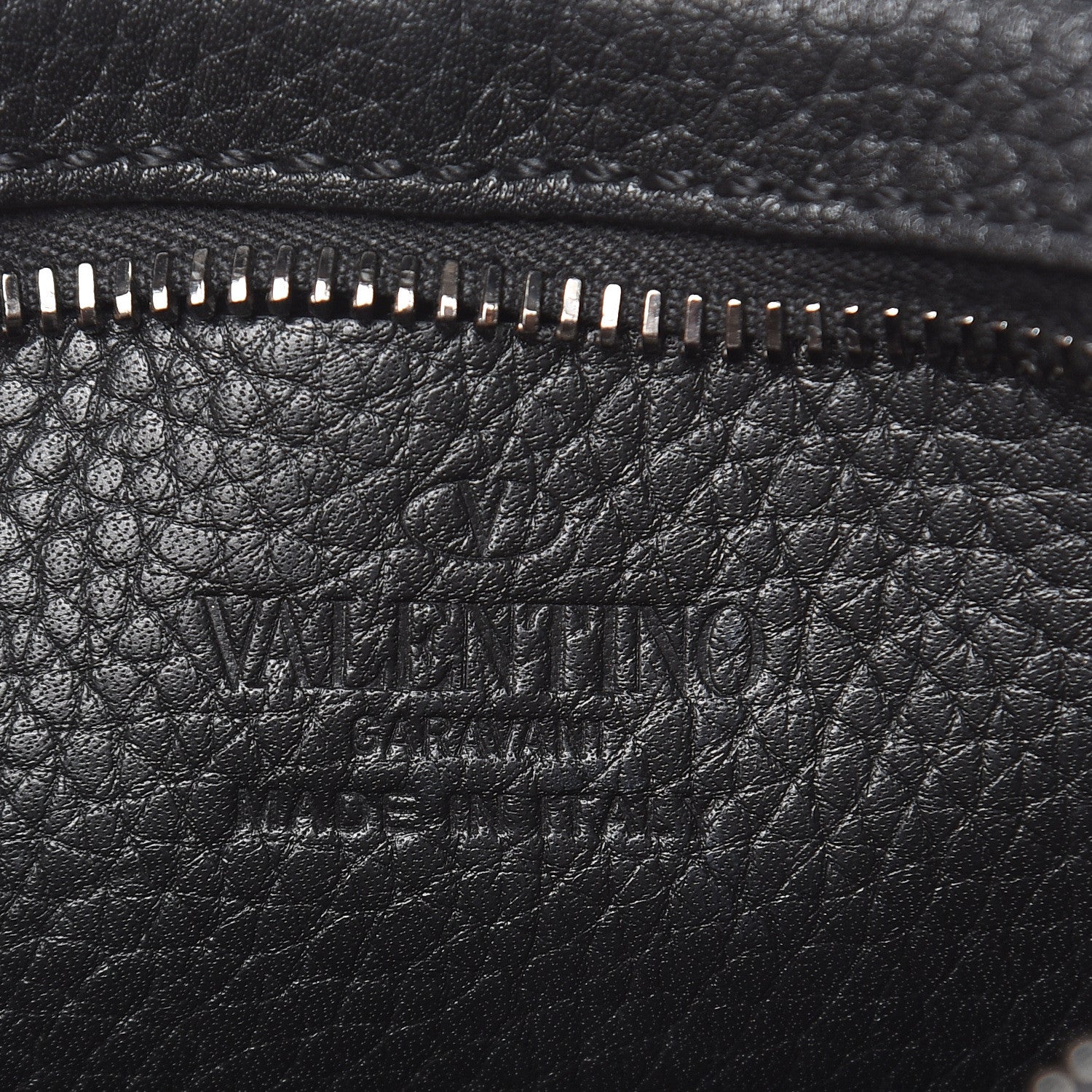 Valentino Garavani Calfskin Small Rockstud Rolling Chain Camera Crossbody Bag Black 6 of 9