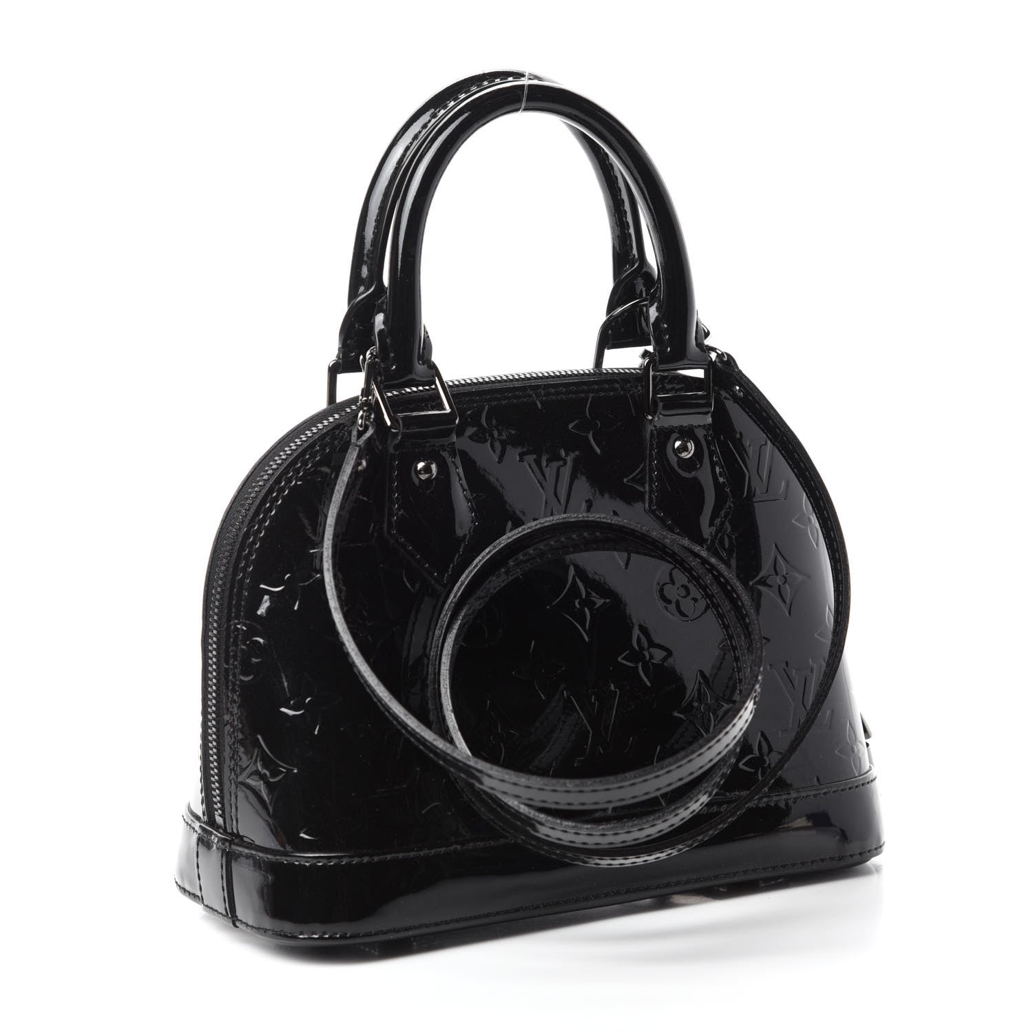 Louis Vuitton Vernis Alma BB Noir Magnetique 3 of 10