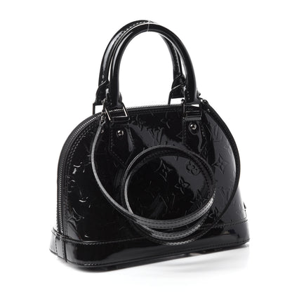 Louis Vuitton Vernis Alma BB Noir Magnetique 3 of 10