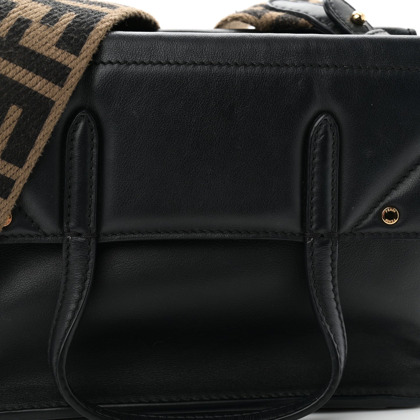 Vitello Grace Matte Small Flip Tote Black