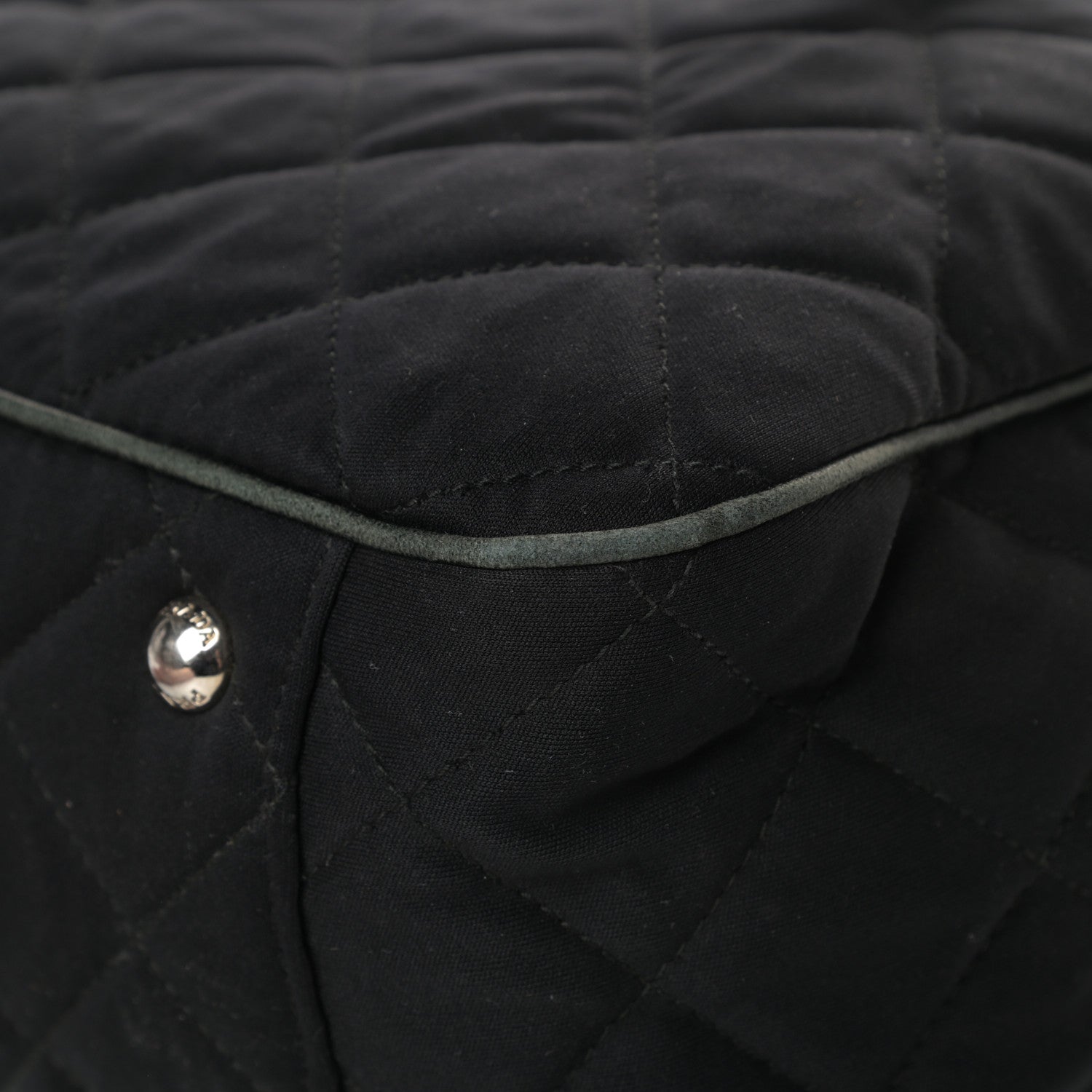Prada Nylon Tessuto Impuntu Quilted Bowler Black 11 of 19