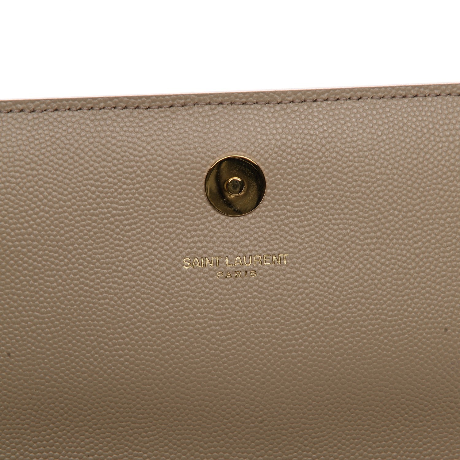 Saint Laurent Grain De Poudre Classic Monogram Clutch Nude 7 of 8