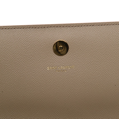 Saint Laurent Grain De Poudre Classic Monogram Clutch Nude 7 of 8