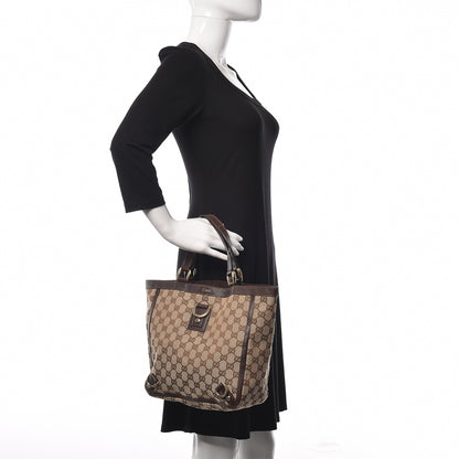 Gucci Monogram Abbey Small Tote Dark Brown 2 of 13