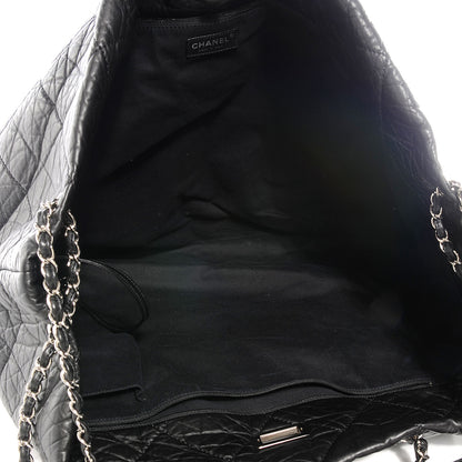 Chanel Aged Calfskin Large Reissue Drawstring Tote Black 5 of 7